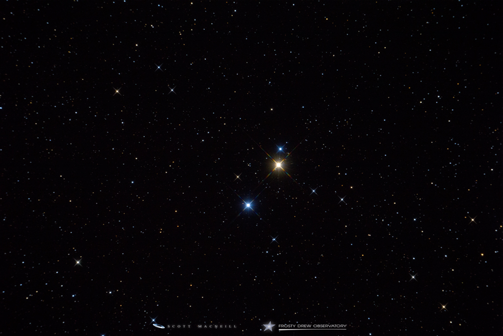 31 Cygni: Part of a Stunning Optical Triple