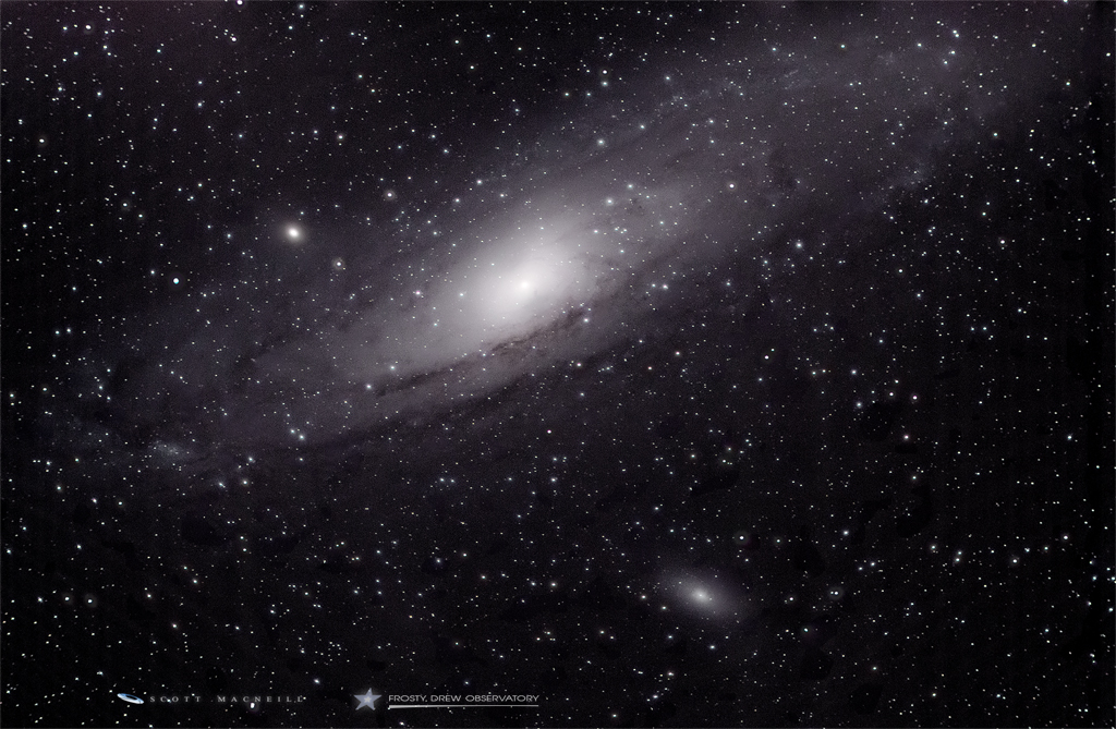 The Andromeda Galaxy with Satellites