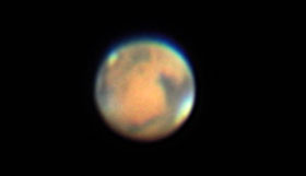 Mars Debuts in Clouds