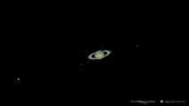 Saturn Among Moons